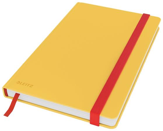 Zápisník Leitz Cosy hebké tvrdé desky, vel. M, linkovaný, teplá žlutá 44810019