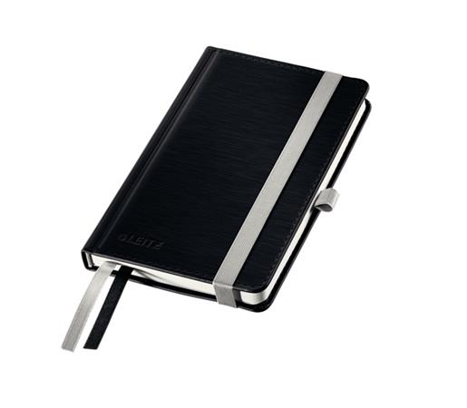 Zápisník Leitz STYLE A6, tvrdé desky, čtverečkovaný, saténově černá 44910094