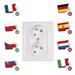 Zásuvka dvojnásobná, biela