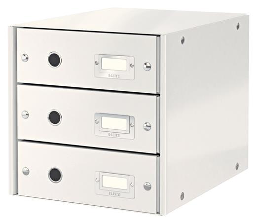 Zásuvkový box Leitz Click&Store, 3 zásuvky, bílá 60480001