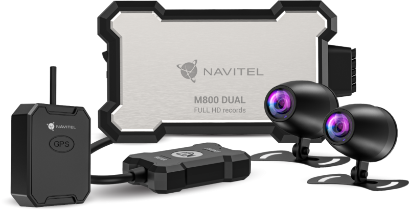 ZÁZNAMOVÁ KAMERA NA MOTORKU NAVITEL M800 DUAL CAMNAVIM800D