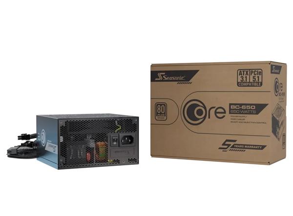 Zdroj 650W, Seasonic Core BC-650 Bronze ATX 3.1 SRP-CBC651-A5A51JF