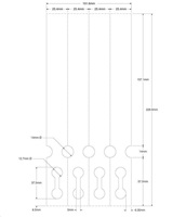 Zebra 8000T Extra Tuff 180 Tag, wristbands, synthetic, 102mm 3006305