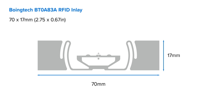 Zebra Label, Paper, 76x25mm; Thermal Transfer, Z-SELECT 2000T, Permanent Adhesive, 76mm Core Sample, RFID, SAMPLE17650R