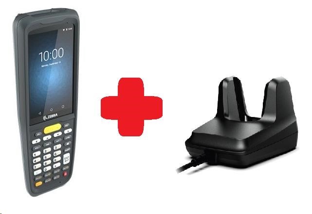 Zebra MC2200, 2D, SE4100, 2/16GB, BT, Wi-Fi, Func. Num., Android + cradle KT-MC220J-2A3S2RW