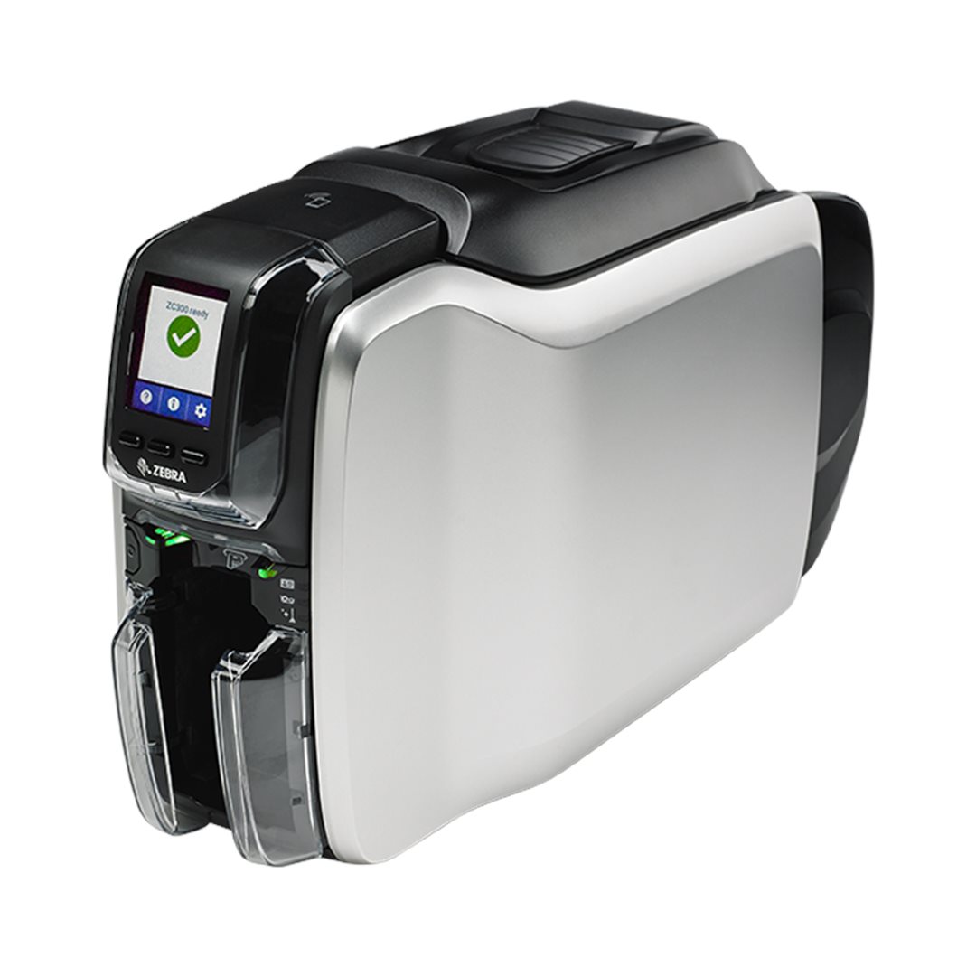 Zebra ZC300, single sided, 12 dots/mm (300 dpi), USB, Ethernet, display, contact, contactless ZC31-F00C000EM00