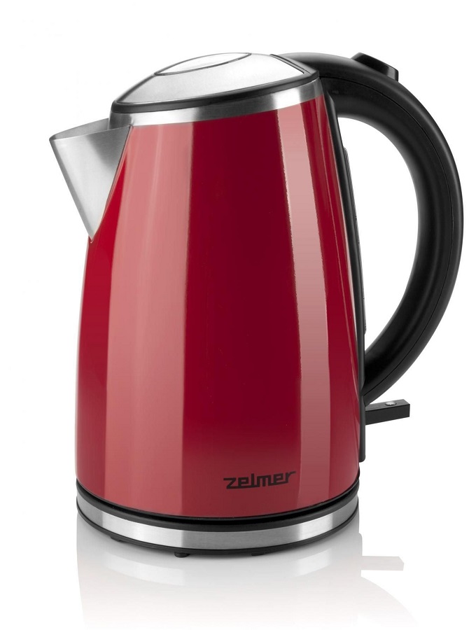 ZELMER Zelmer Rýchlovarná kanvica červená, 1.7 l, 2200 W ZCK1274C