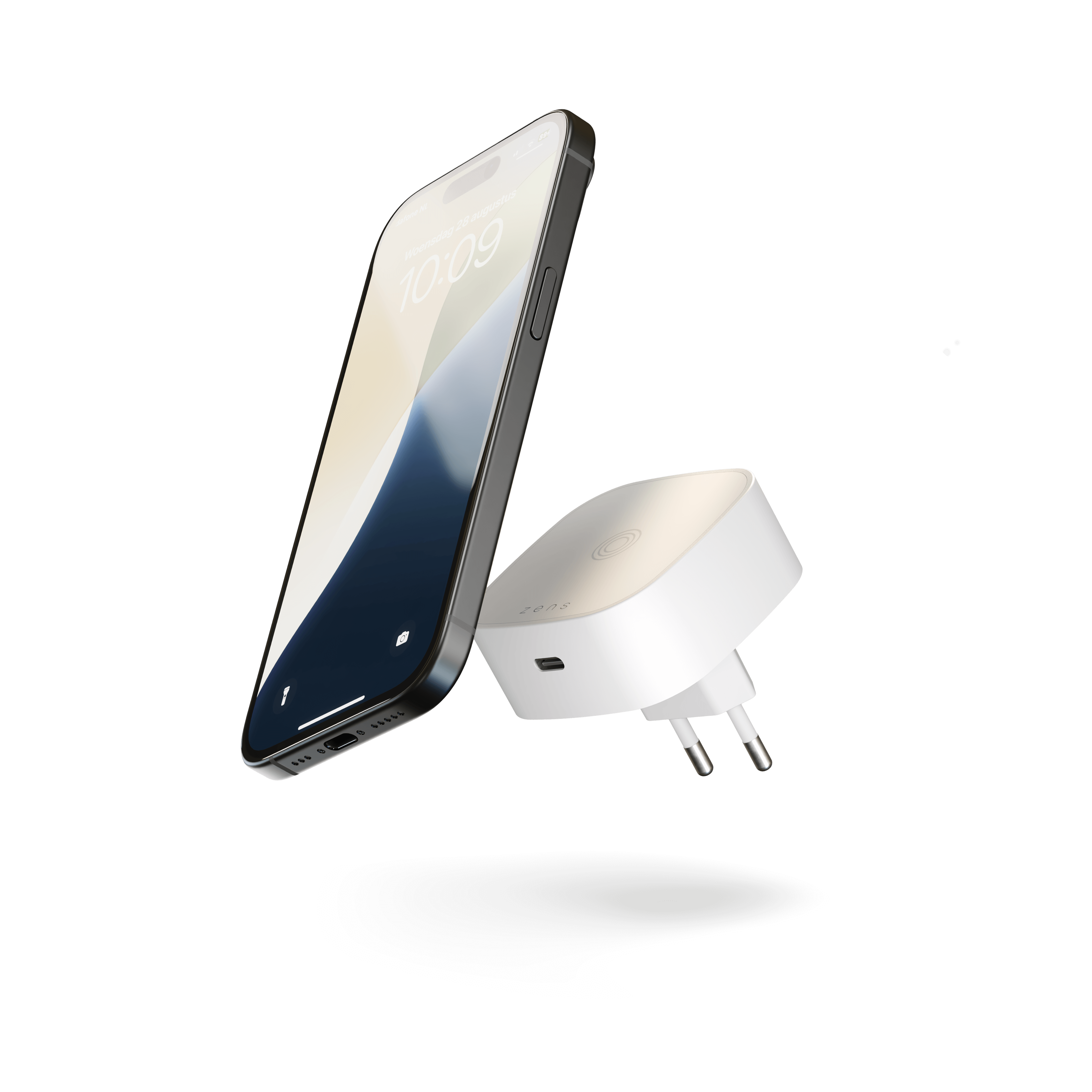 ZENS Wireless Charging Adapter White ZESC18W