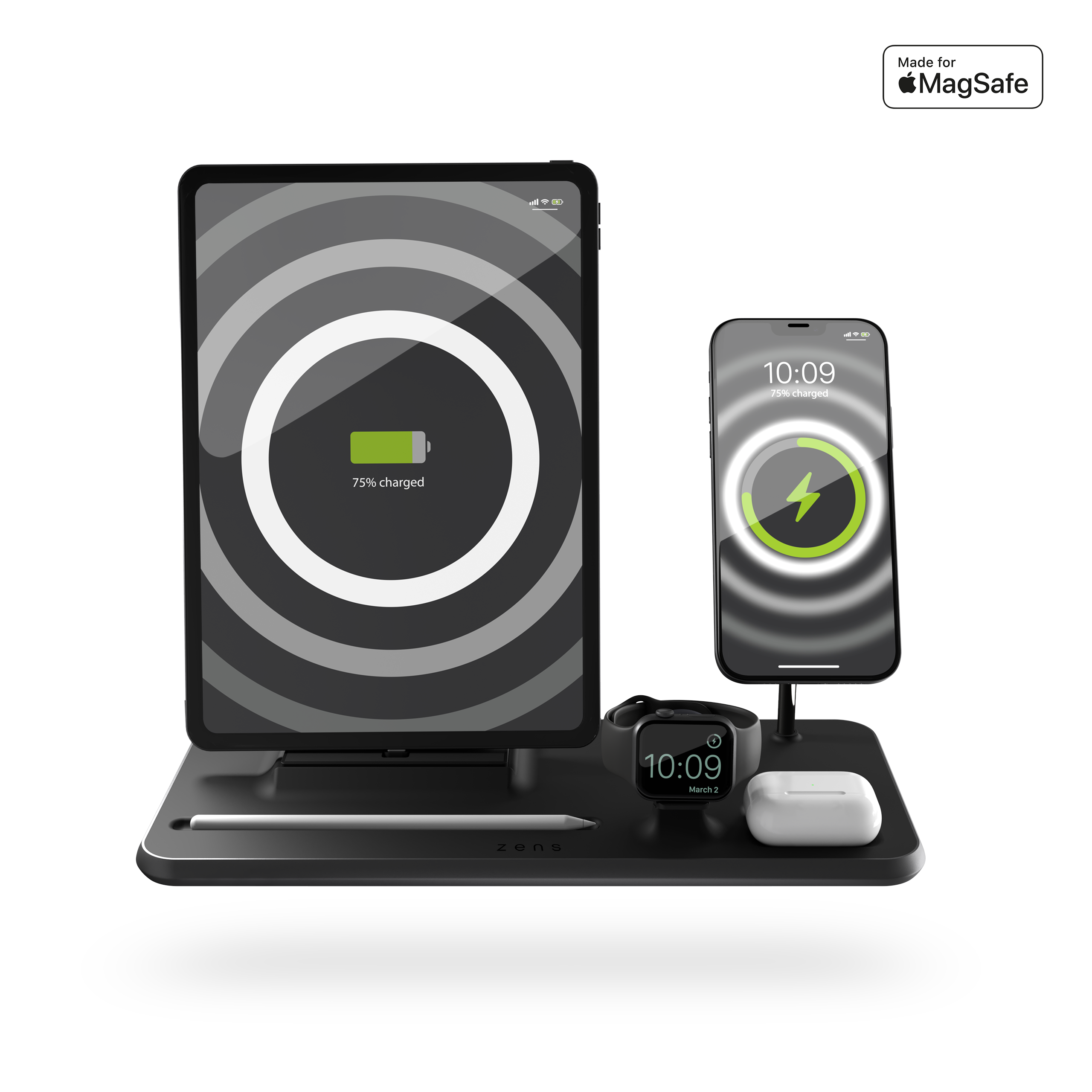 ZENS Zens 4-in-1 iPad + MagSafe wireless charger ZEDC21B