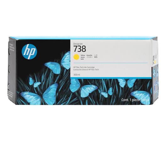 Žltá atramentová kazeta HP originál ink HP 738M 300 ml 676M8A