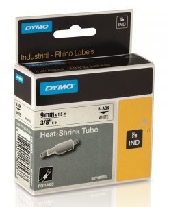 zmršťovacia bužírka DYMO 18053 D1 RHINO Black On White Tube (9mm) S0718280