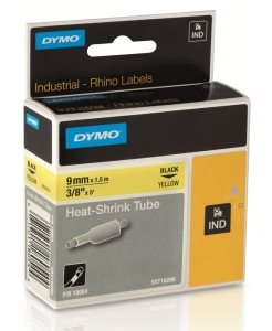 zmršťovacia bužírka DYMO 18054 D1 RHINO Black On Yellow Tube (9mm) S0718290