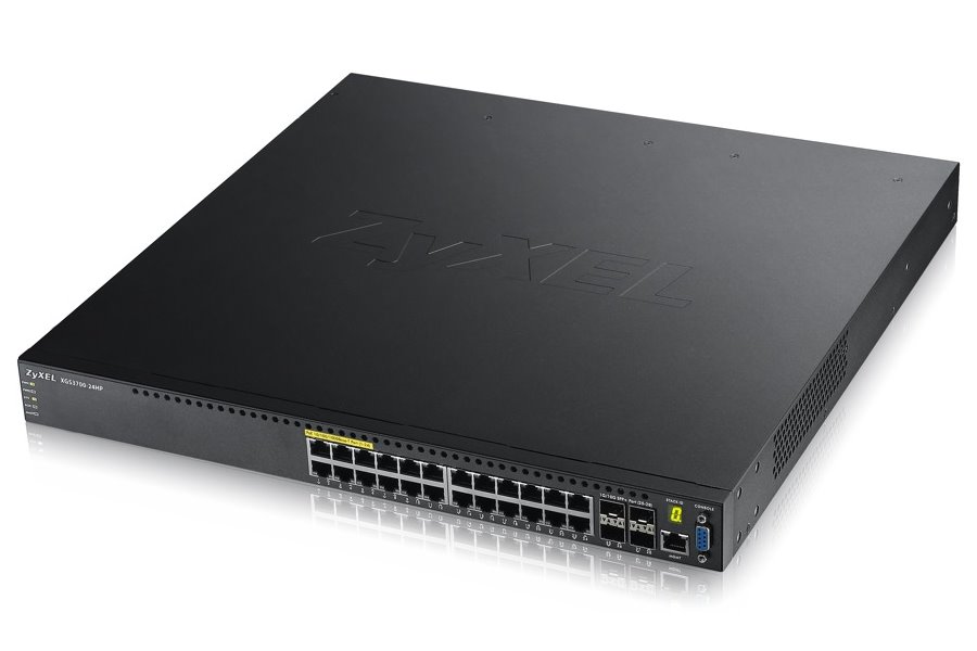 ZyXEL 24xG 4x10G SFP L2/L3 PoE switch XGS3700-24HP XGS3700-24HP-ZZ0101F