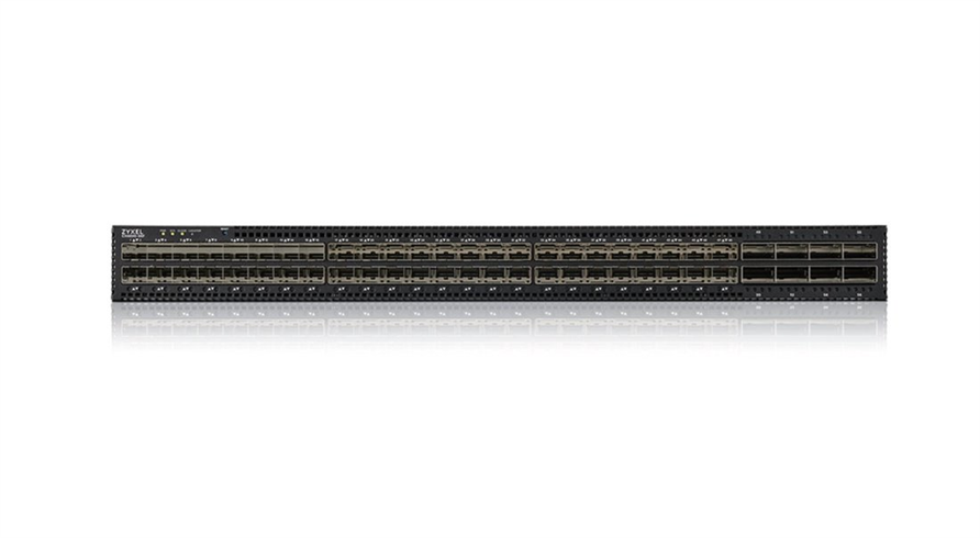 Zyxel CX4800-56F, EU, 48-port 10G L3 Aggregation Fiber Switch with 8 100G Uplink (with 2 AC power sup CX4800-56F-EU0101F