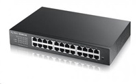 Zyxel GS1900-24E 24-port Desktop Gigabit Web Smart switch: 24x Gigabit metal, IPv6, 802.3az (Green), GS1900-24E-EU0103F
