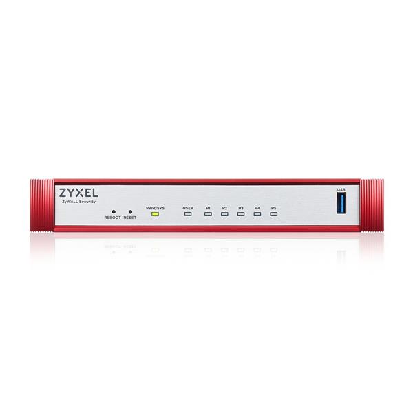 Zyxel USG FLEX 50 H, 5 Gigabit user-definable ports, 1*USB with 1 YR Entry Defense Pack USGFLEX50H-EU0101F