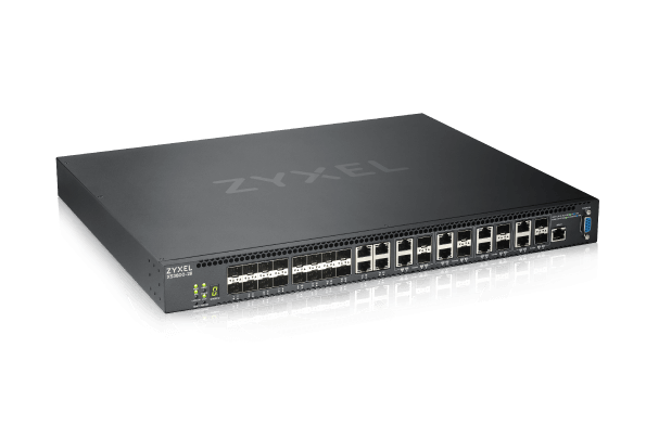 Zyxel XS3800-28 - Přepínač - L2+ - řízený - 4 x 10GBase-T + 16 x 10 Gigabit SFP+ + 8 x combo 10 Gig XS3800-28-ZZ0101F