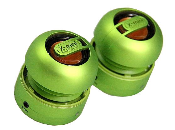 X-mini MAX kapsule-stereo mobile/PDA/MP3 repro,Bass Xpansion Systém green X-miniMAX green