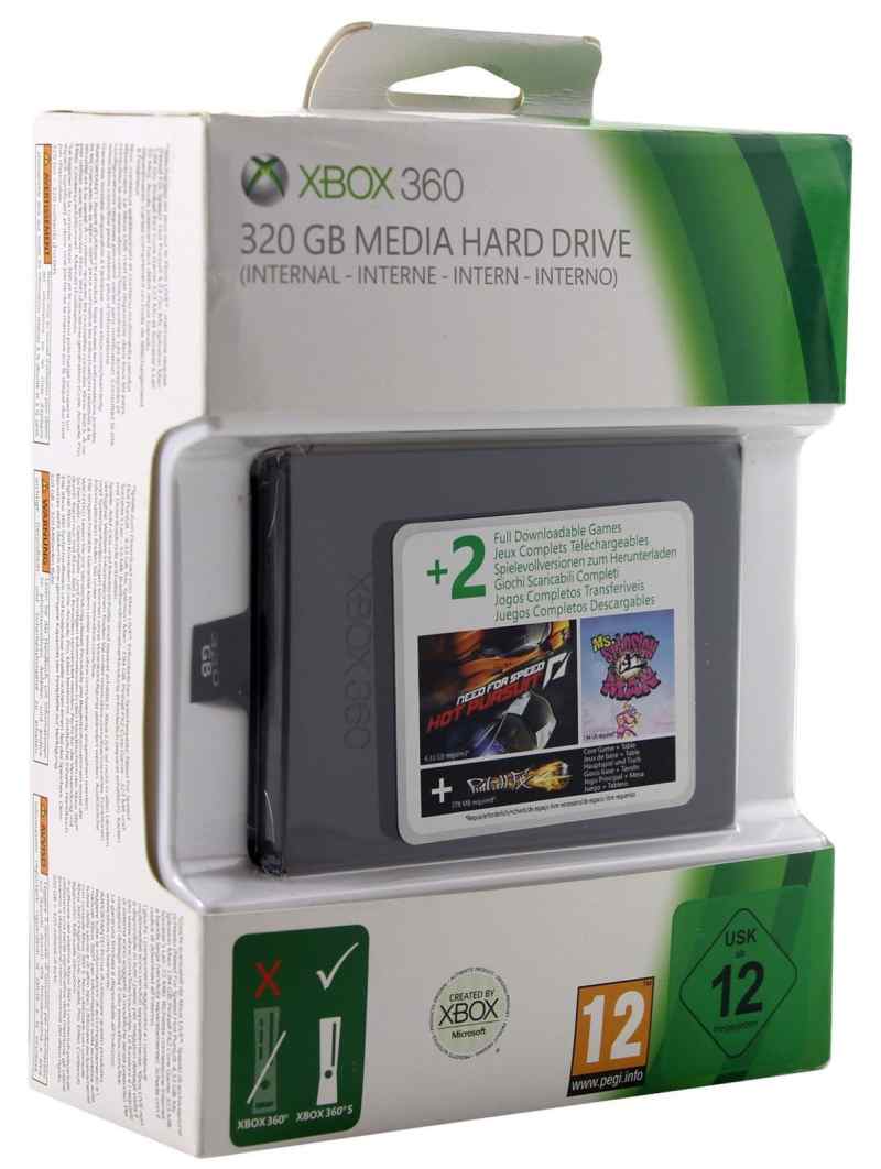 Xbox 360 Hard Drive 320GB SLIM + NFS: Hot Pursuit + Ms.Splosion Man 885370594829