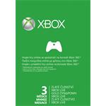 XBOX 360 LIVE Gold Card - zlaté členství 3 měsíce 52K-00130