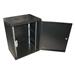 XtendLan 15U/600x450,na zeď, jednodílný, plné dveře, úprava proti vykradení WS-15U-64-FS-BLACK-P
