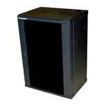 XtendLan 15U/600x450,na zeď, jednodílný, skleněné dveře WS-15U-64-BLACK