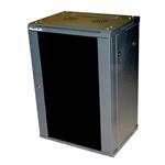 XtendLan 15U/600x600, na zeď, jednodílný, rozložený, skleněné dveře šedý WS-15U-66-GREY-U