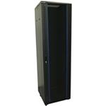 XtendLan 19" stojanový rozvaděč 42U, dodáván složený, hloubka 600mm, bezpečnostní sklo, nosnost 500k ECO-42U-66-BLACK-AS