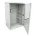 XtendLan 22U/600x600, na zeď, jednodílný, rozložený, skleněné dveře, šedý WS-22U-66-GREY-UN-P