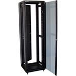 XtendLan 42U/600x1000 stojanový, černý, skleněné dveře, plná záda ECO-42U-6010-BLACK-S