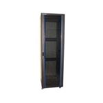 XtendLan 42U/800x1000 stojanový, černý, skleněné dveře, perforovaná záda TELCO-42U-810-BLACK-P
