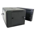 XtendLan 6U/600x550,na zeď, dvoudílný, skleněné dveře WD-6U-65-BLACK-P