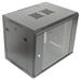 XtendLan 9U/600x600, na zeď, jednodílný, skleněné dveře WS-9U-66-BLACK-P