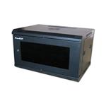 XtendLan 9U/600x600, na zeď, jednodílný, skleněné dveře WS-9U-66-BLACK-P
