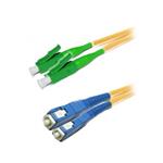 XtendLan FO patch LC/APC-SC 1m 9/125 duplex, G.652d, LS0H FOP-LCASC-D-1-9