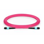 XtendLan FO patch MPO(f)-MPO(f), 5m, OM4, 12/12, kabel kulatý 3mm, přímý (Type A) FOP-MPOfMPOf-5-OM4-PA