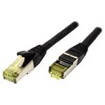 XtendLan Patch kabel Cat6A SFTP LS0H 1m - černý, PE (venkovní)