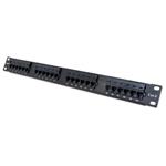 XtendLan Patch panel 19", 24 portů Cat6, 30u Au, 110 PP19-24C6U