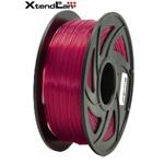XtendLAN PETG filament 1,75mm průhledný červený 1kg 3DF-PETG1.75-TRB 1kg