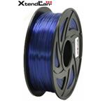 XtendLAN PETG filament 1,75mm průhledný modrý 1kg 3DF-PETG1.75-TBL 1kg