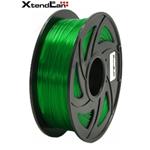 XtendLAN PETG filament 1,75mm průhledný zelený 1kg 3DF-PETG1.75-TGN 1kg