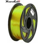 XtendLAN PETG filament 1,75mm průhledný žlutý 1kg 3DF-PETG1.75-TYL 1kg