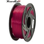 XtendLAN PLA filament 1,75mm průhledný červený 1kg 3DF-PLA1.75-TRB 1kg