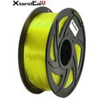 XtendLAN PLA filament 1,75mm průhledný žlutý 1kg 3DF-PLA1.75-TYL 1kg