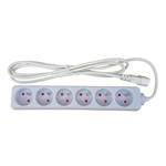 XtendLan prodlužovací přívod 250V s EURO konektorem C14 do UPS, 2m, 6 zásuvek ZASUVKA6B-C14