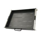 XtendLan Výsuvná police 1U, univerzální, černá, hloubka 350mm, plnovýsuvná BVPOLICE6035-NTB-P