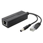 XtendLan XL-POES-12V1, PoE splitter 802.3af, 100Mb, stabilizovaných 12V/1.2A jack, přep. ochrana