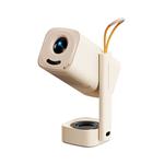 YABER T1 Pro, mini WiFi projektor s otočným stojanem, Full HD 1080P,220 ANSI lumenů, krémová 6977703631494