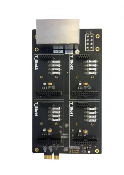 Yeastar EX08 karta, 8 portů, 4 pozice pro S2, O2, SO, BRI, GSM 310A674
