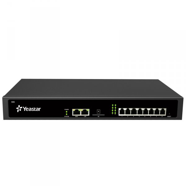 Yeastar S50, IP PBX, až 8 portů, 50 uživatelů, 25 hovorů, rack 310A671